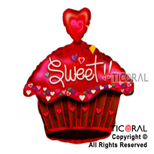 GLOBO MYLAR 20/ CUPCAKE x 1